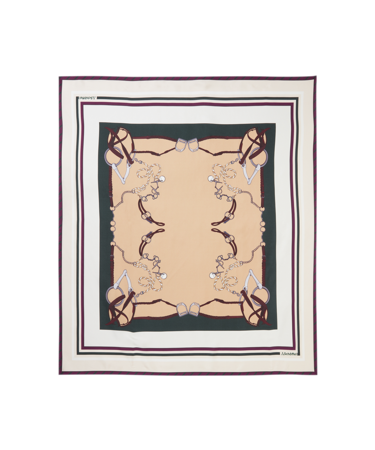 Hathersage Silk Scarf Bridle Print