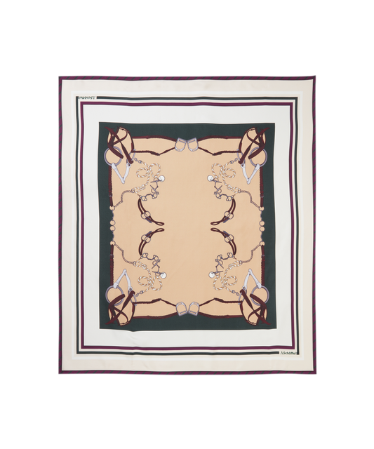 Hathersage Silk Scarf Bridle Print