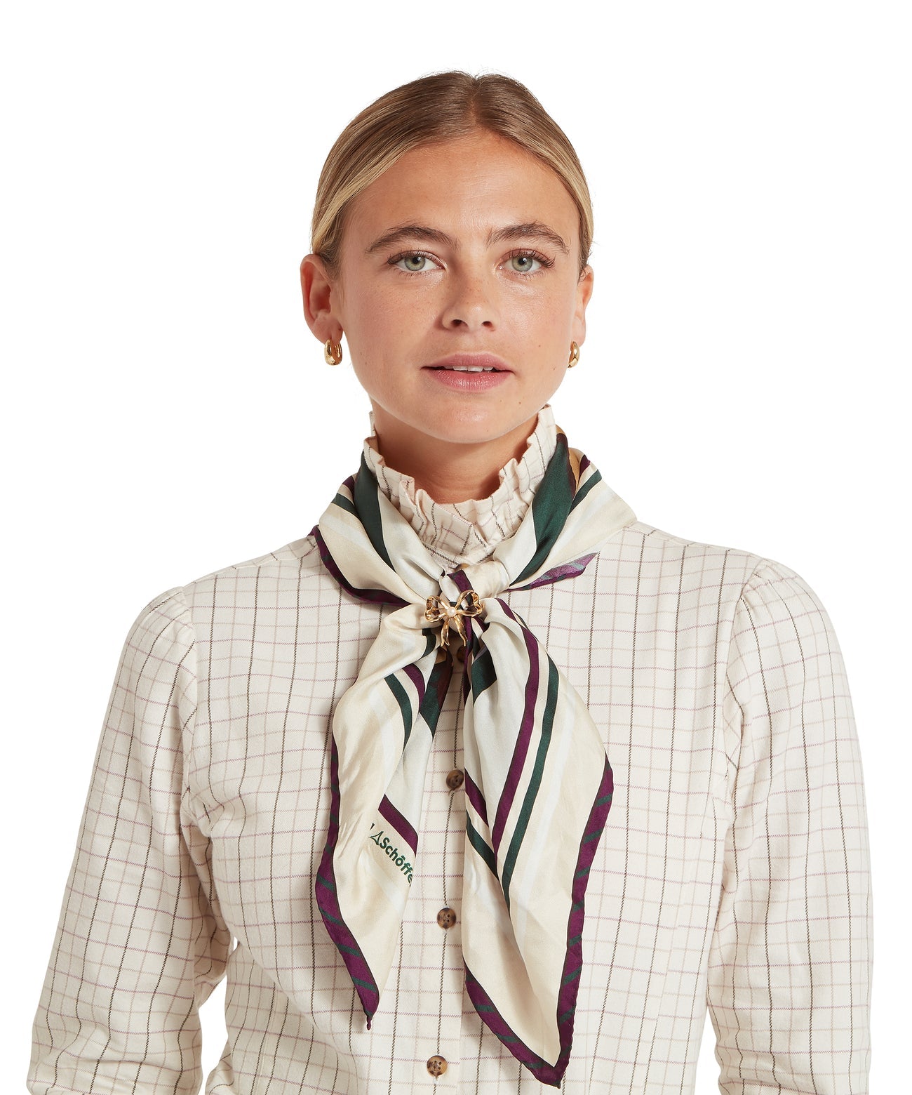Hathersage Silk Scarf Bridle Print