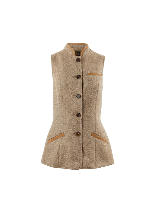 Madeline Taupe Wool Gilet