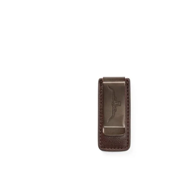 Farrier Leather Money Clip Whiskey