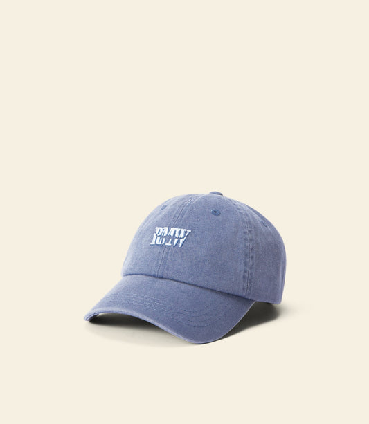 Branded twill cap blue