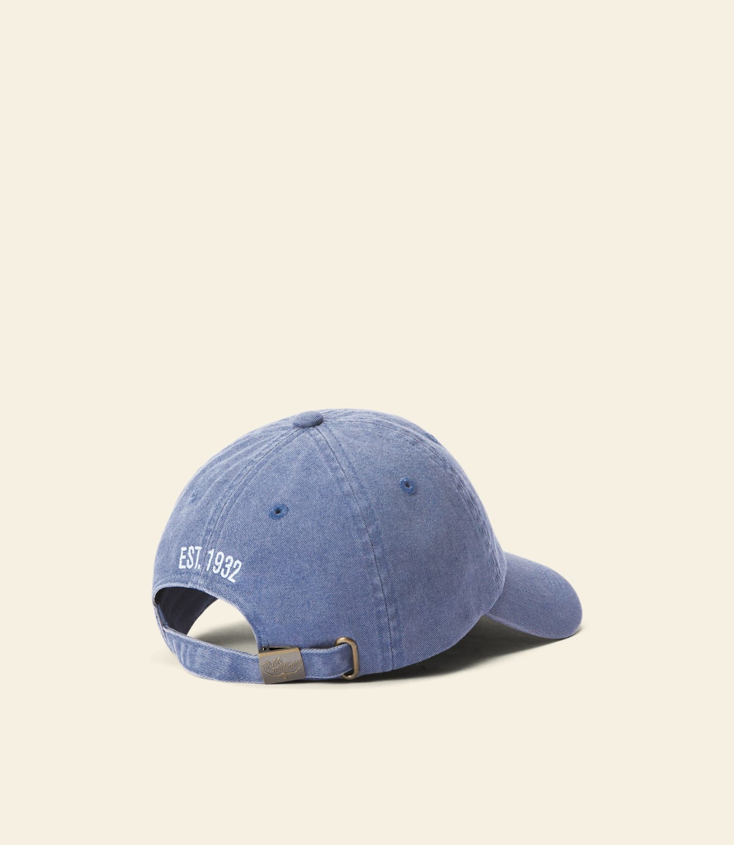Branded twill cap blue