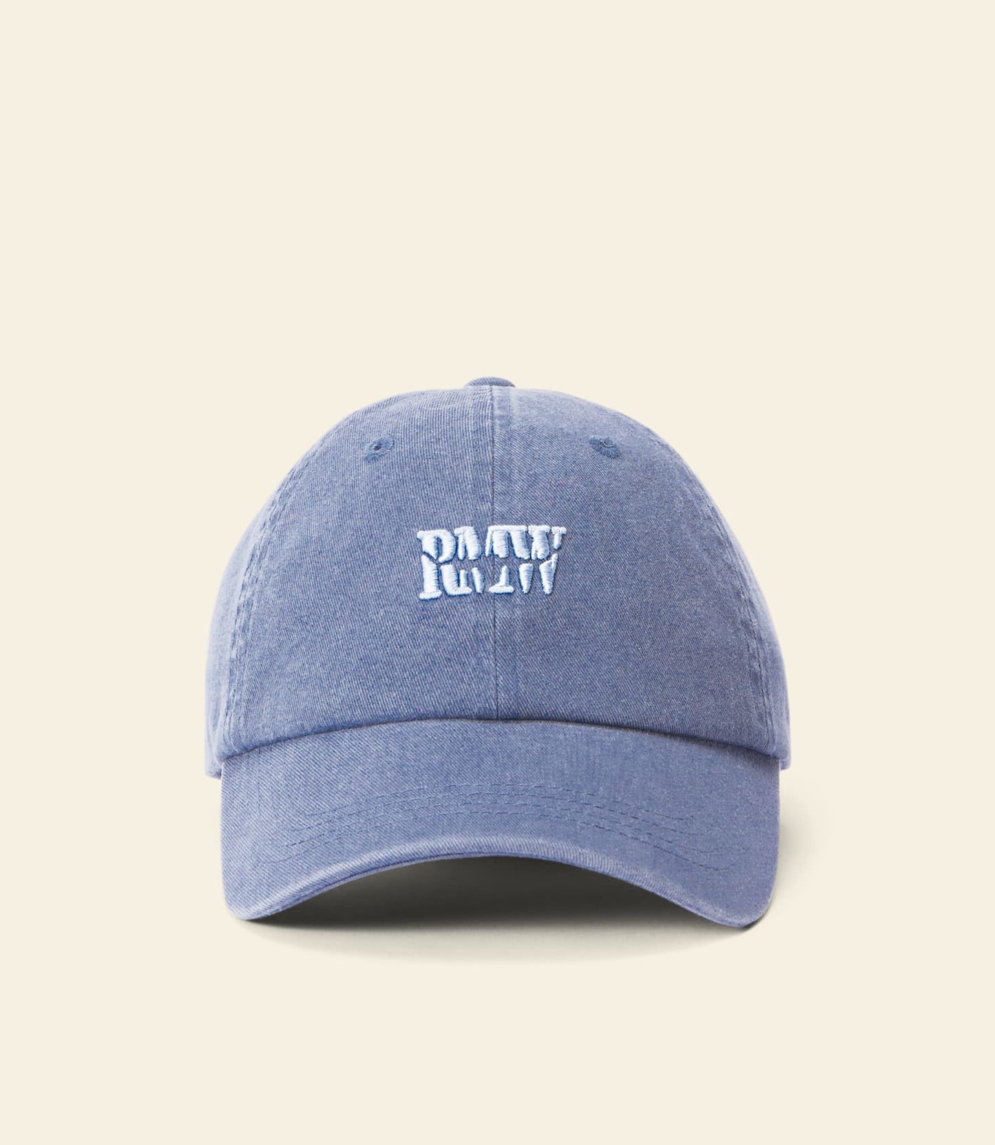 Branded twill cap blue