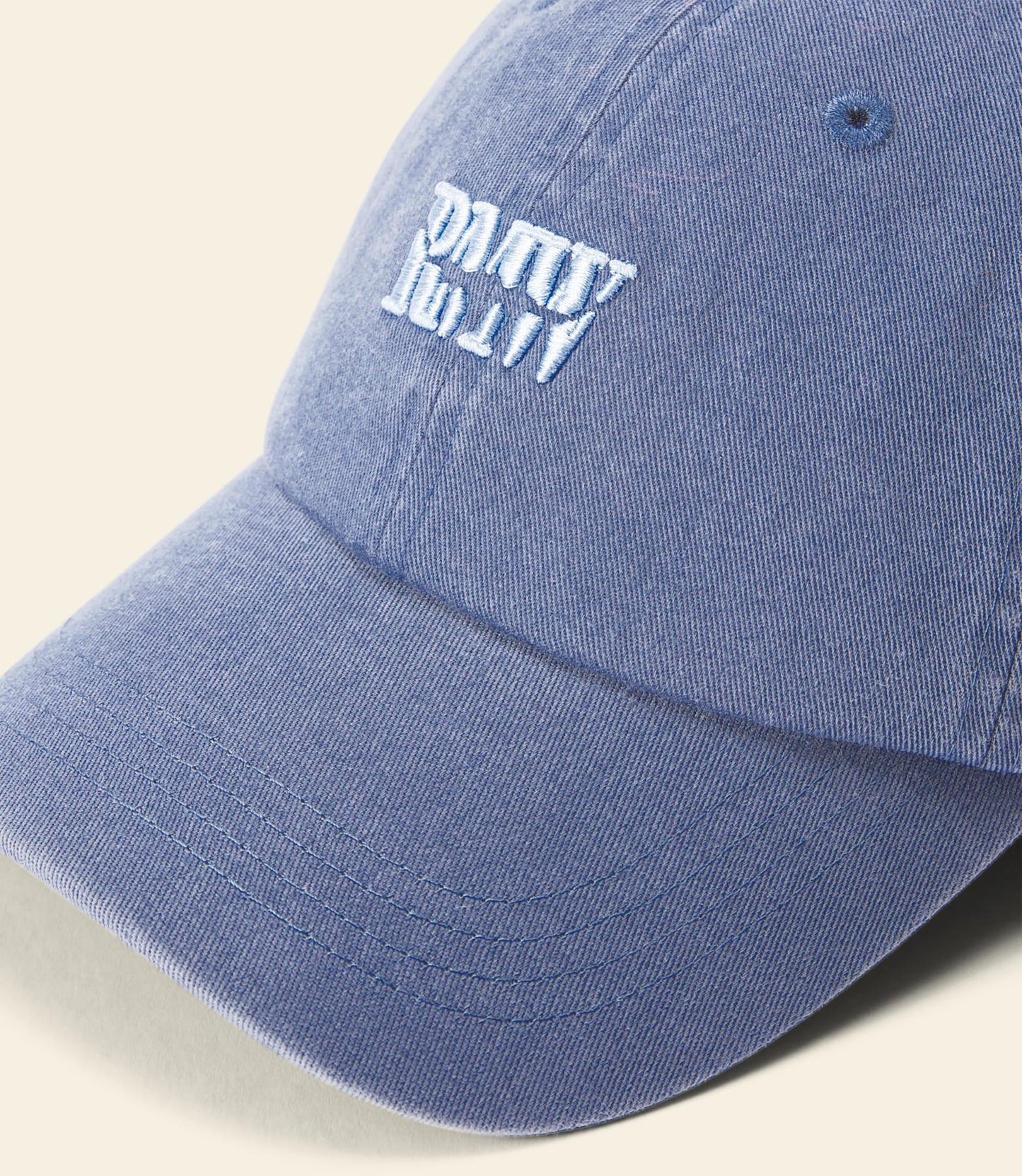 Branded twill cap blue