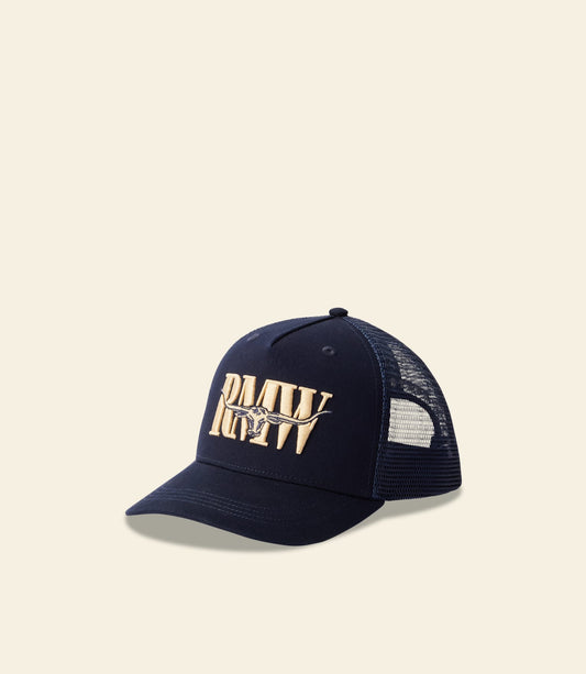 Steers Head Trucker Cap French Navy