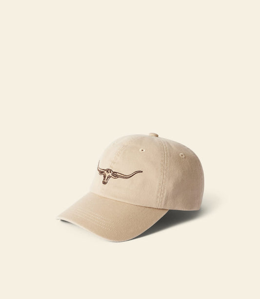 Longhorn twill cap ecru