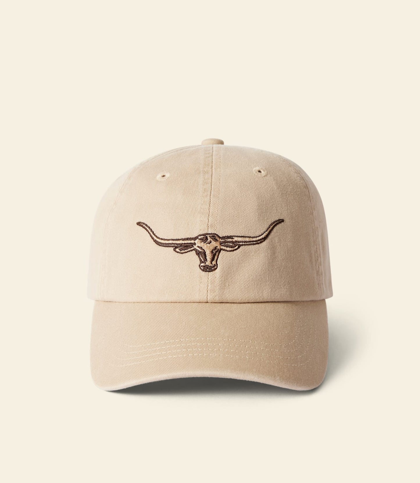 Longhorn twill cap ecru