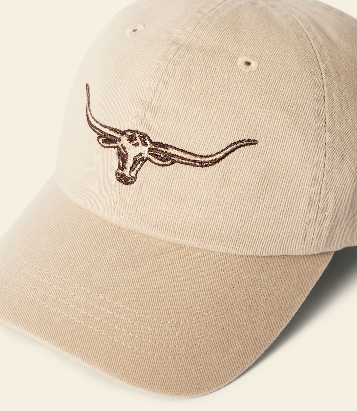 Longhorn twill cap ecru
