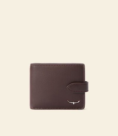 Wallet with Pocket & Tab Chestnut