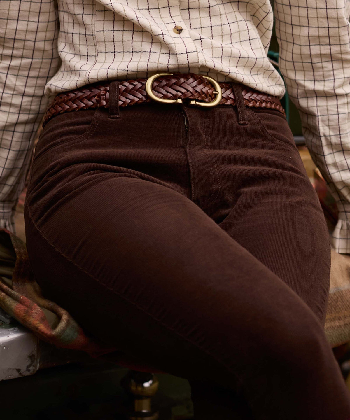 Clover Cord Jean Chocolate
