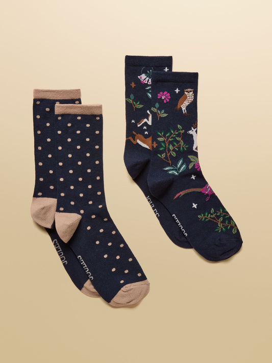 Everyday socks navy wood