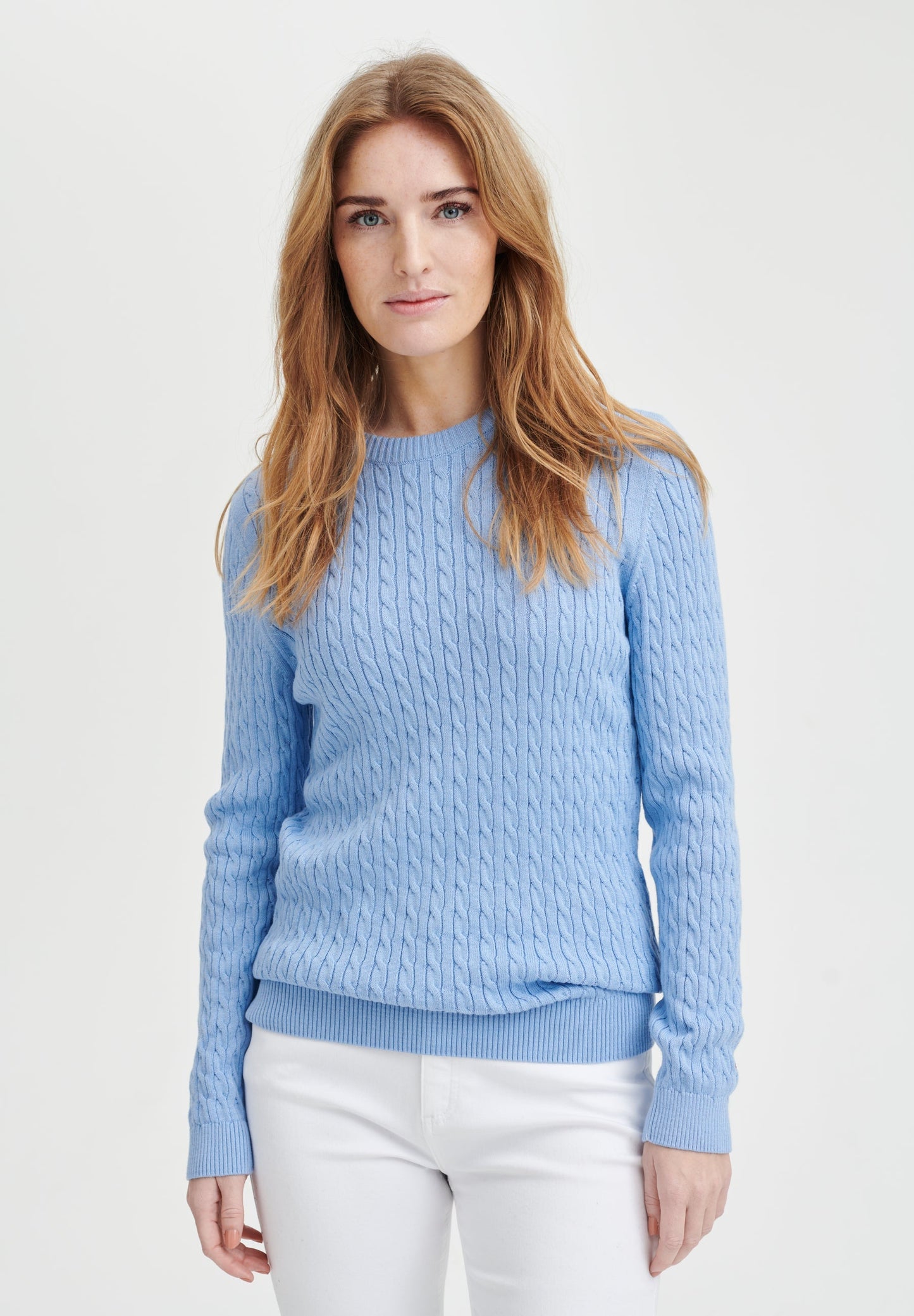 Simone cable knit light blue