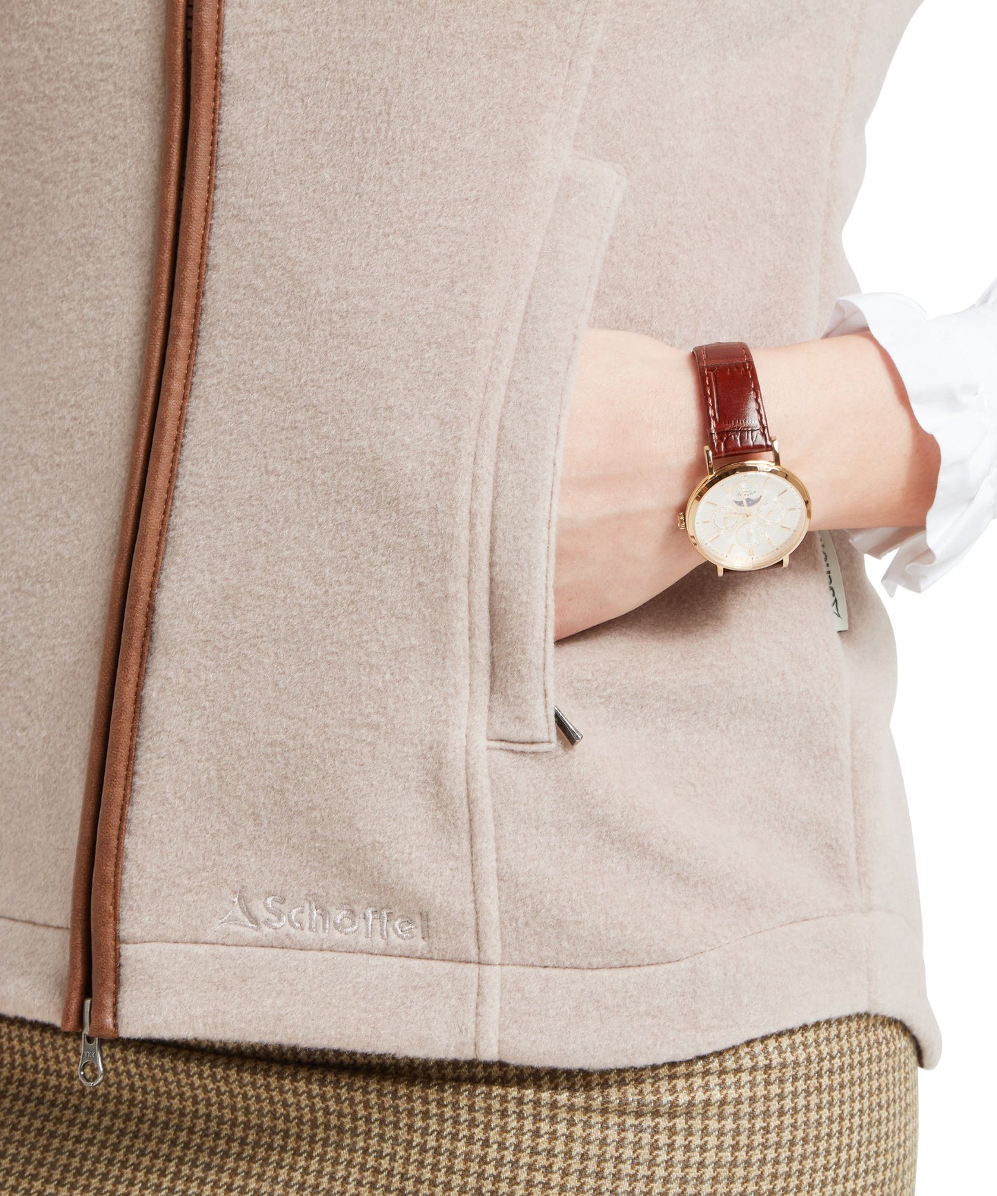Lyndon Fleece Gilet Mushroom