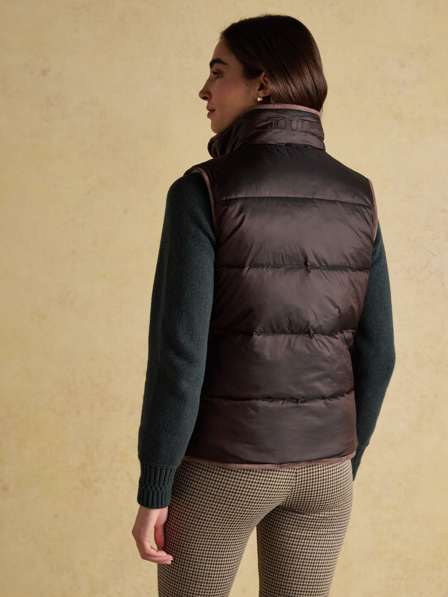 Reversible Faux Fur Brown/Cream Padded Gilet