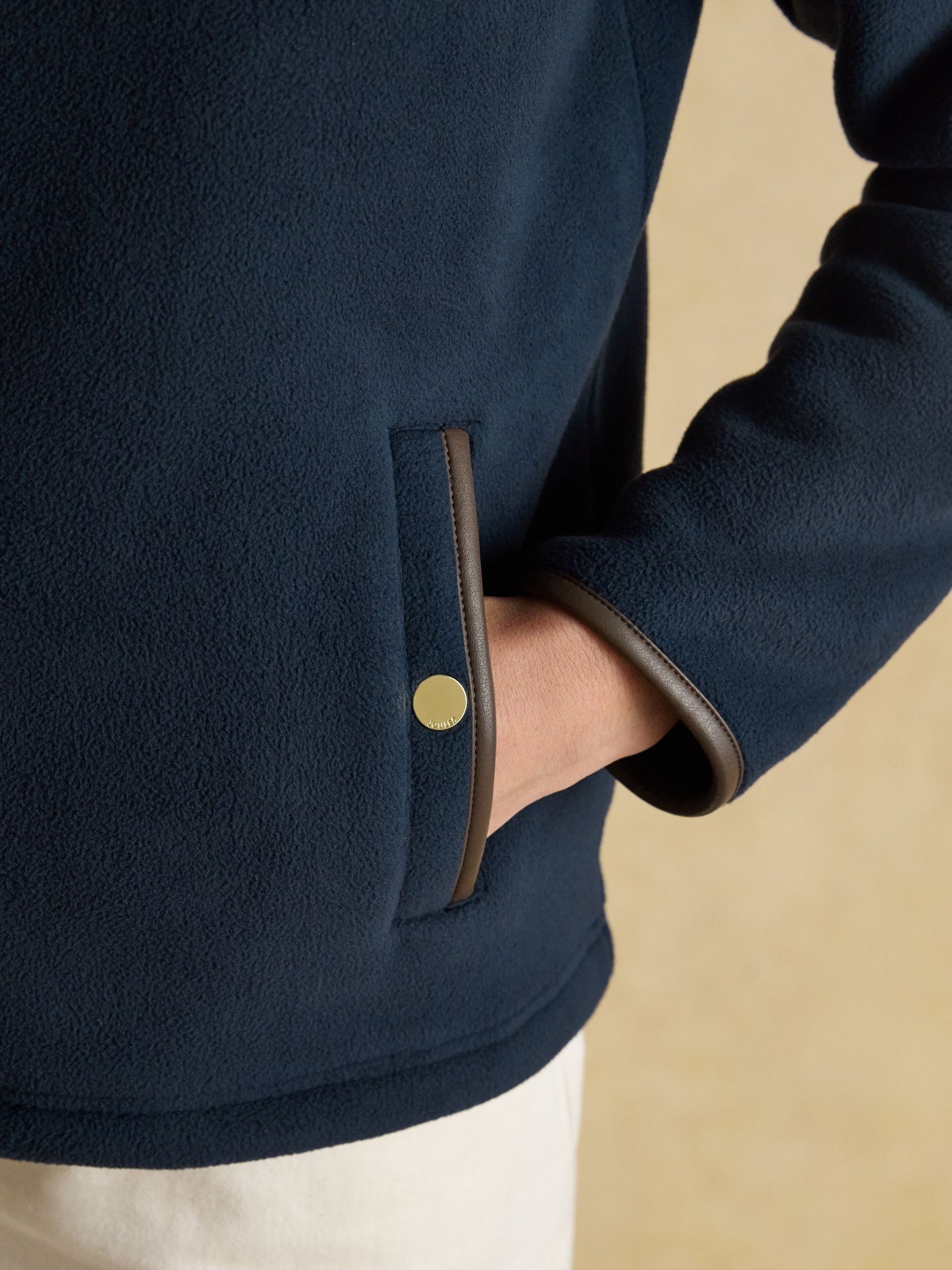 Heritage Navy Quarter Zip Fleece