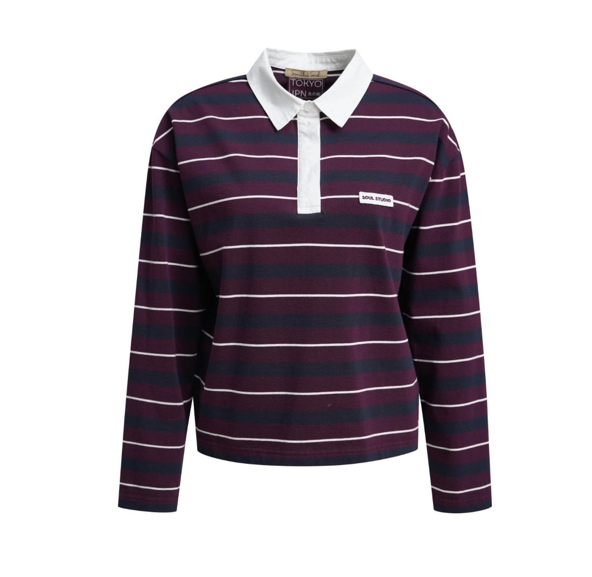 Boxy Rugby Longsleeve Multistripe