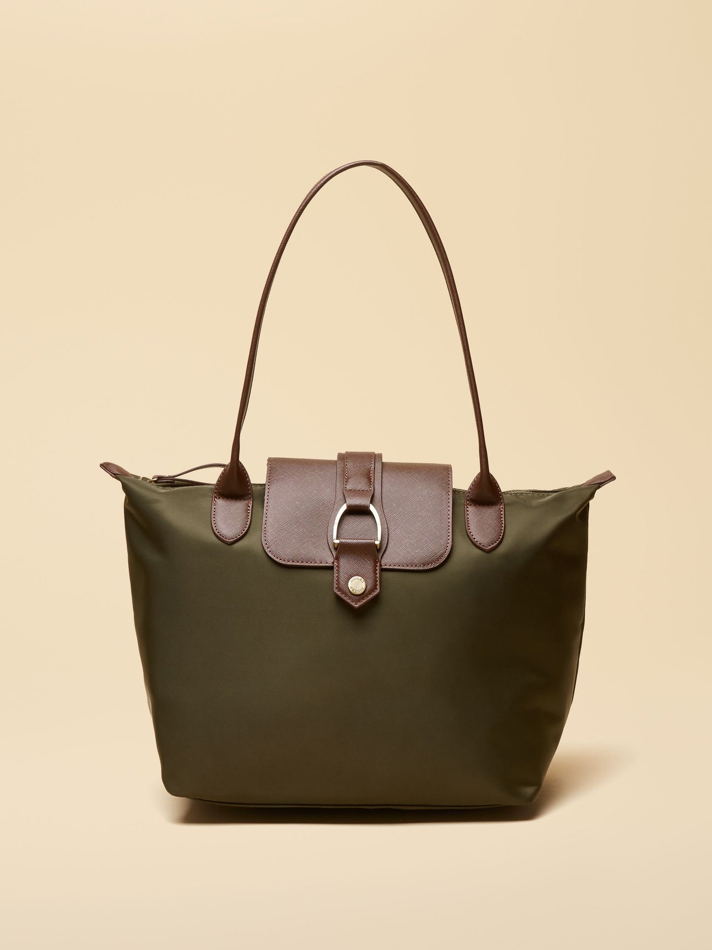 Edie Khaki Green Shopper bag