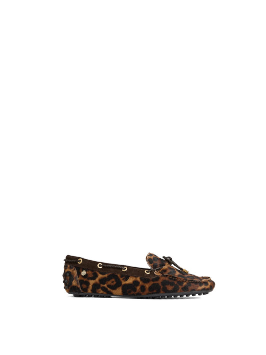 Henley Leopard haircalf Driving shoes