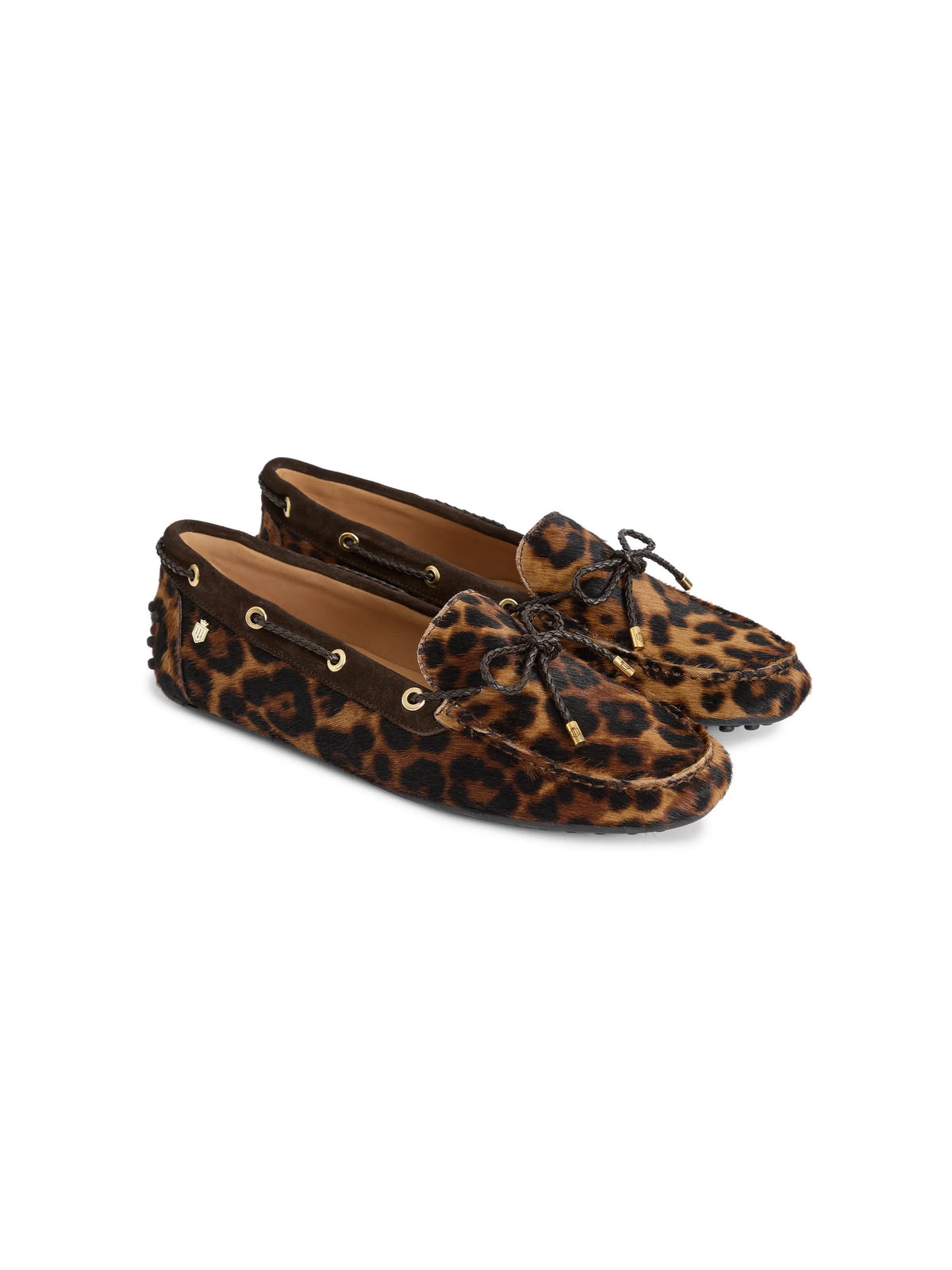 Henley Leopard haircalf Driving shoes