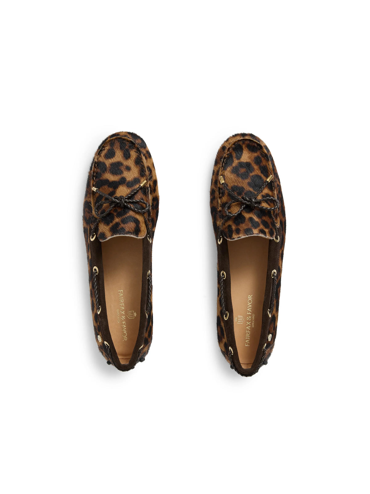 Henley Leopard haircalf Driving shoes