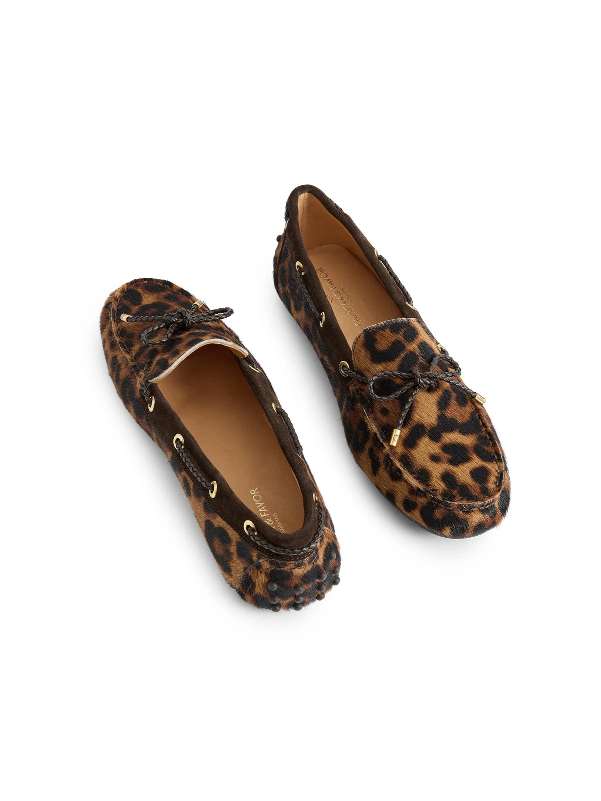 Henley Leopard haircalf Driving shoes