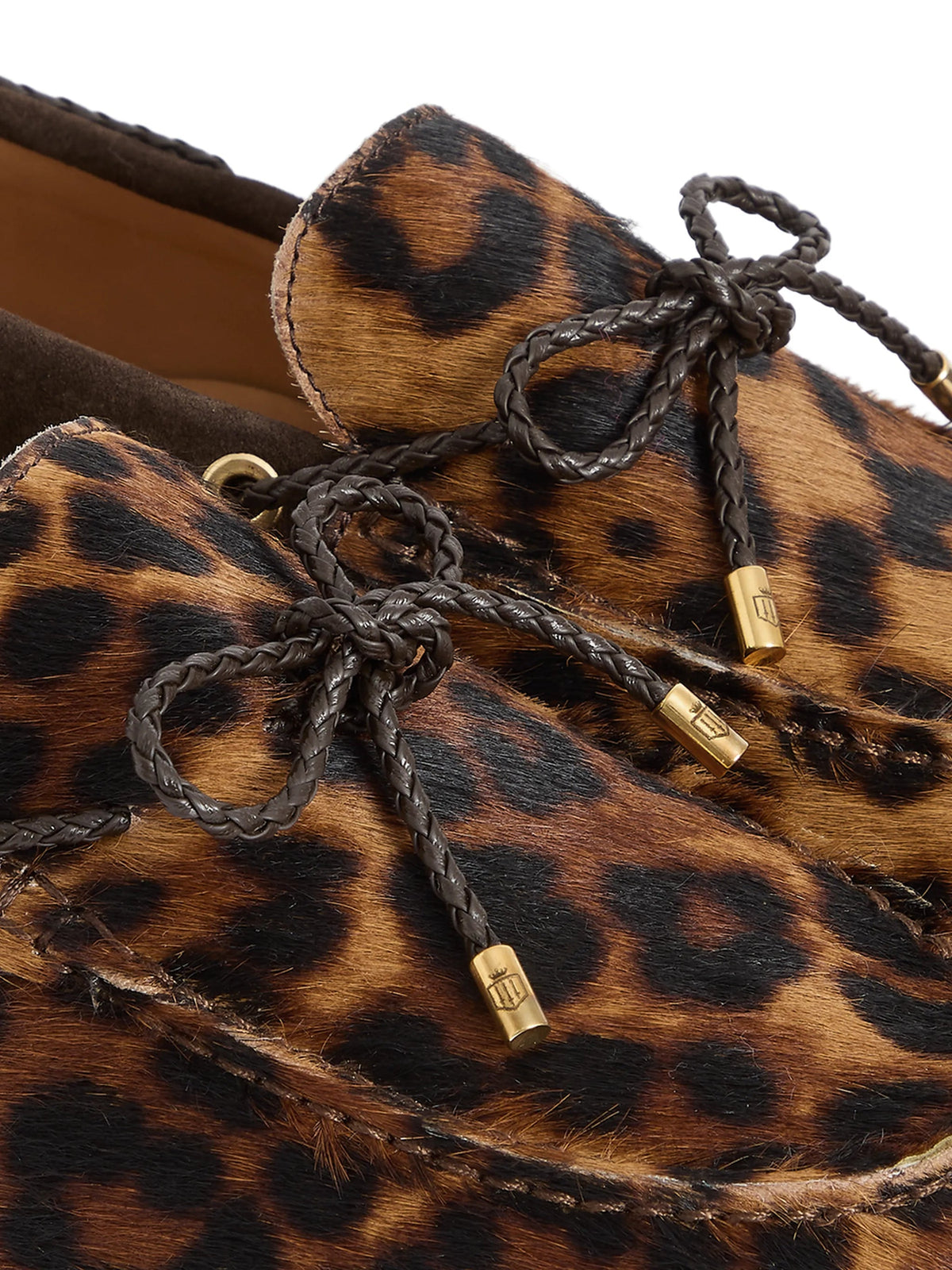 Henley Leopard haircalf Driving shoes