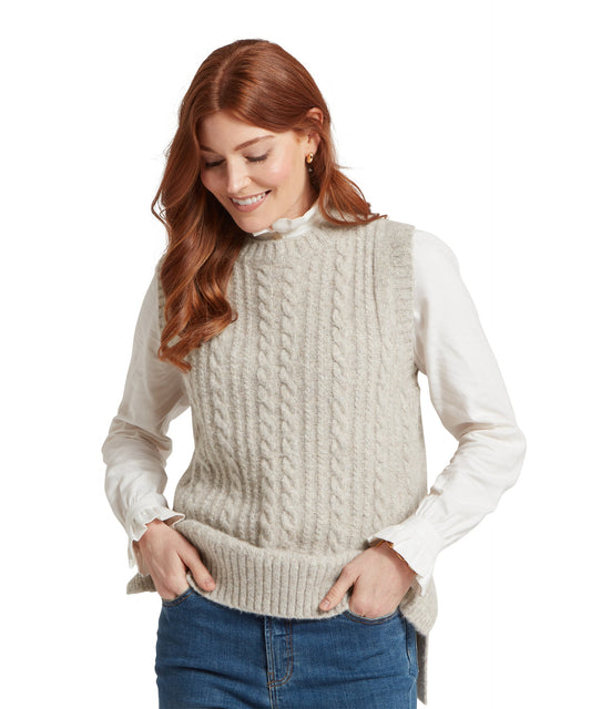Evie Sleevless Jumper Cobblestone