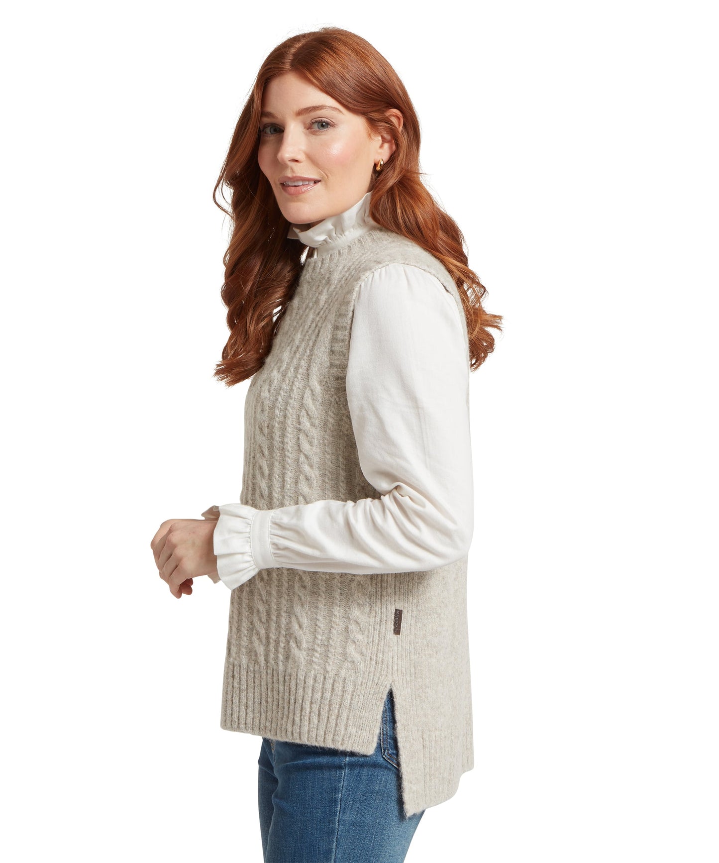 Evie Sleevless Jumper Cobblestone