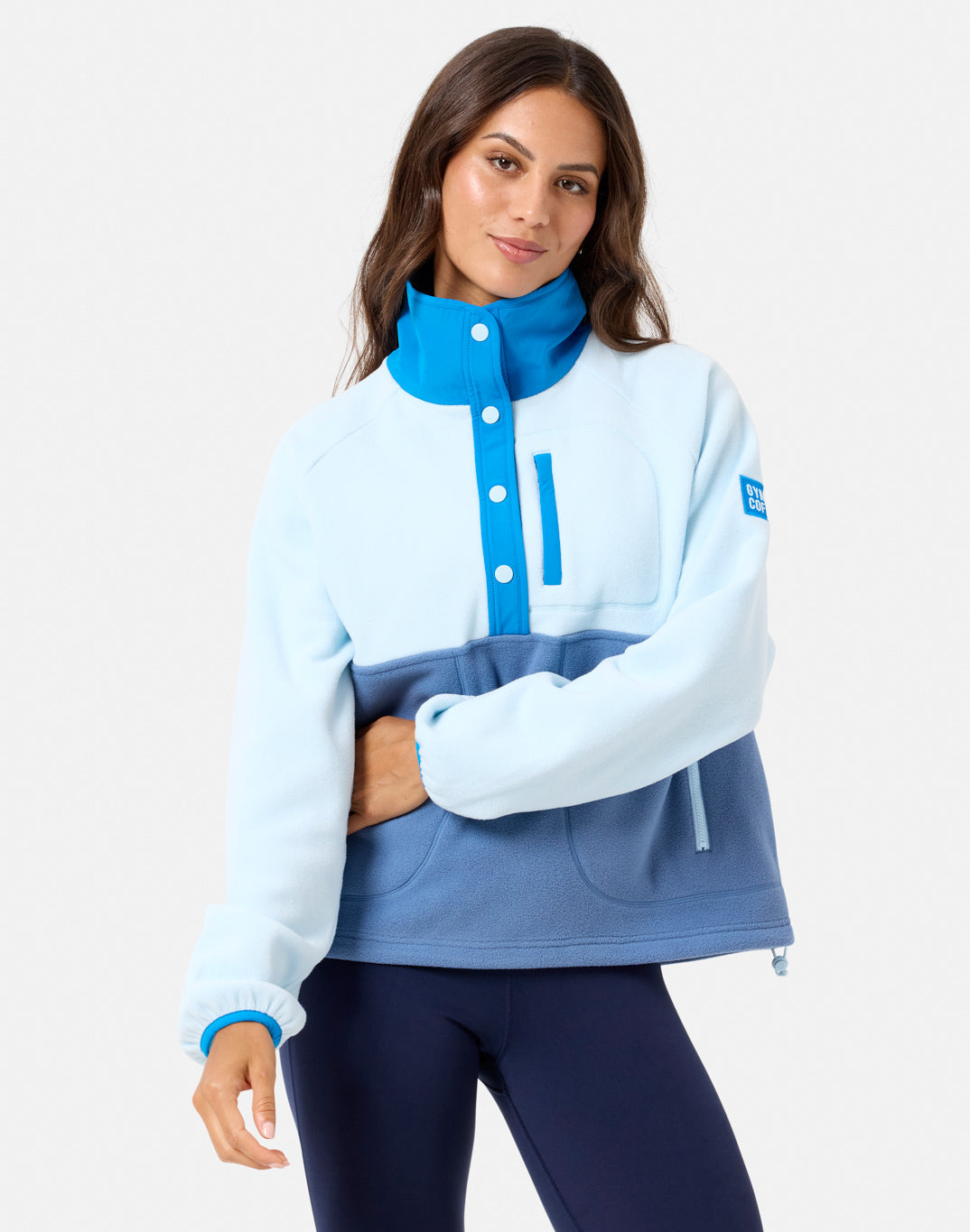 Snap Polar Fleece Oasis Blue