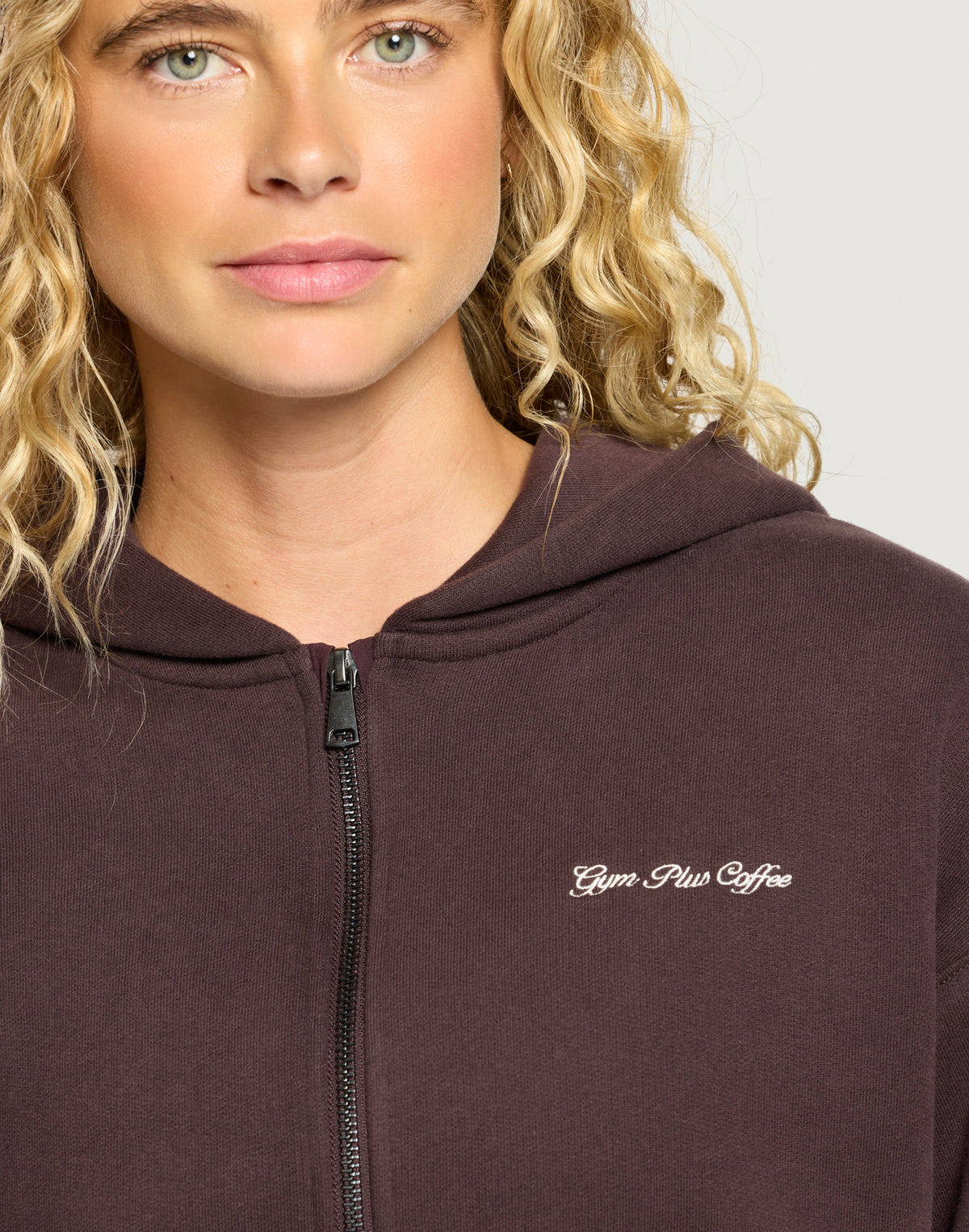 Daily Zip Hoodie Mocha Bean