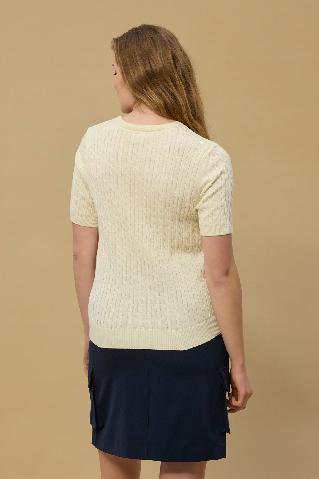 Serena Cable Knit Off White