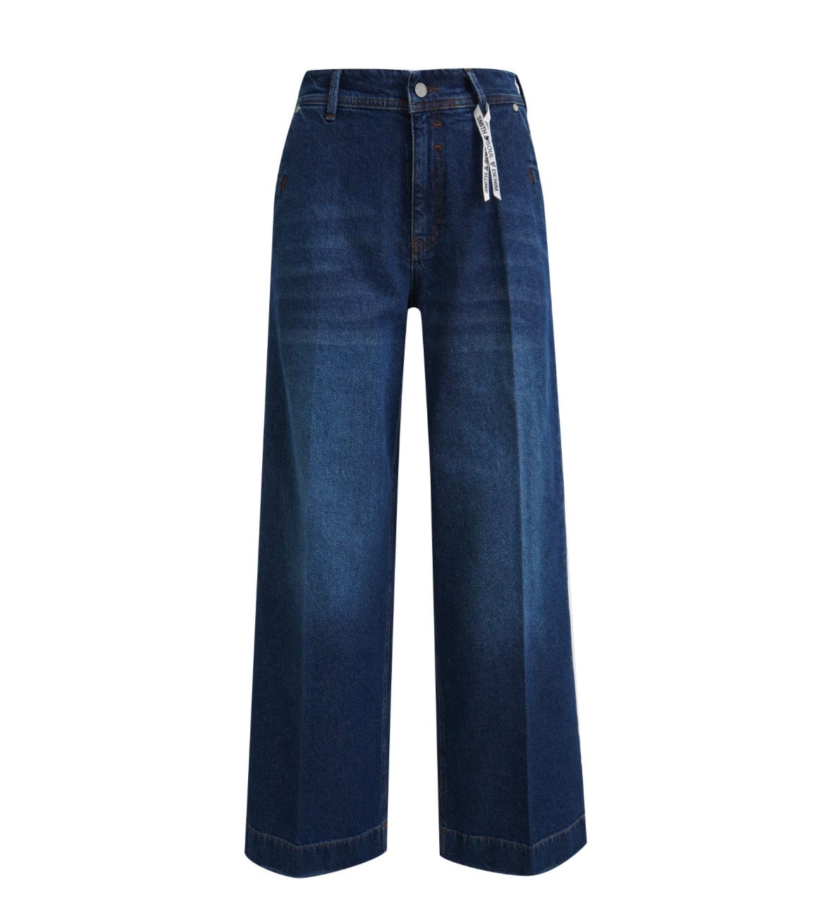 Wide Leg Denim Jeans Dark Denim
