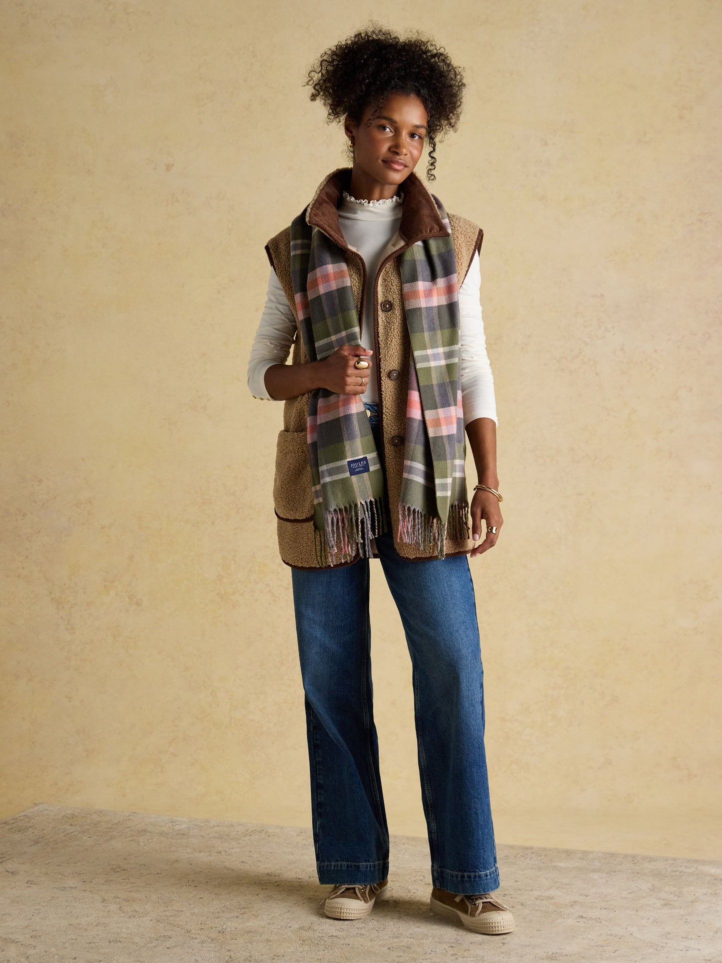 Langtree Green/Pink Large Scarf