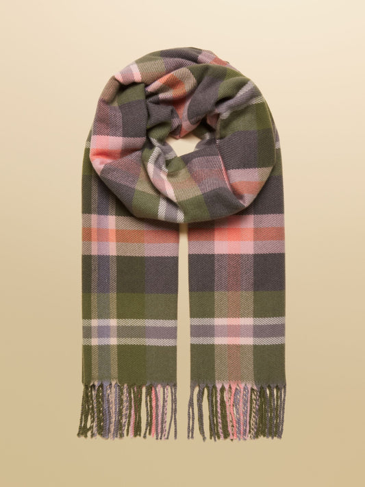 Langtree Green/Pink Large Scarf
