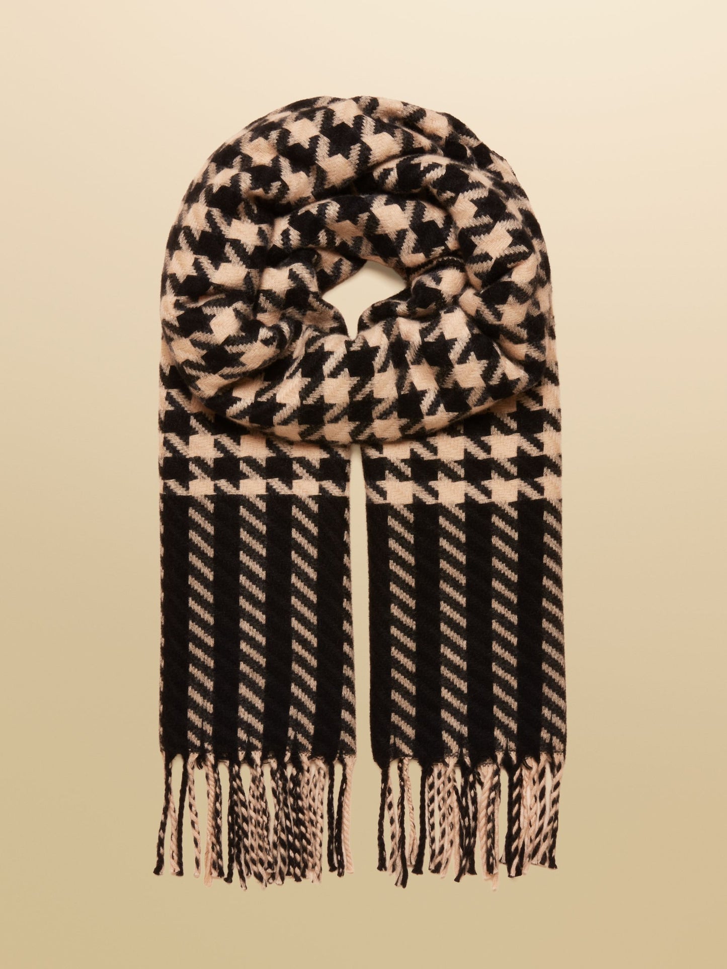 Langtree Black/Tan Large Scarf