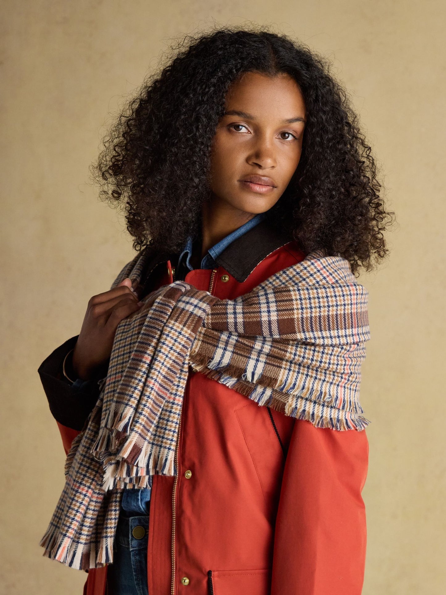 Bracewell Neutral Large Scarf