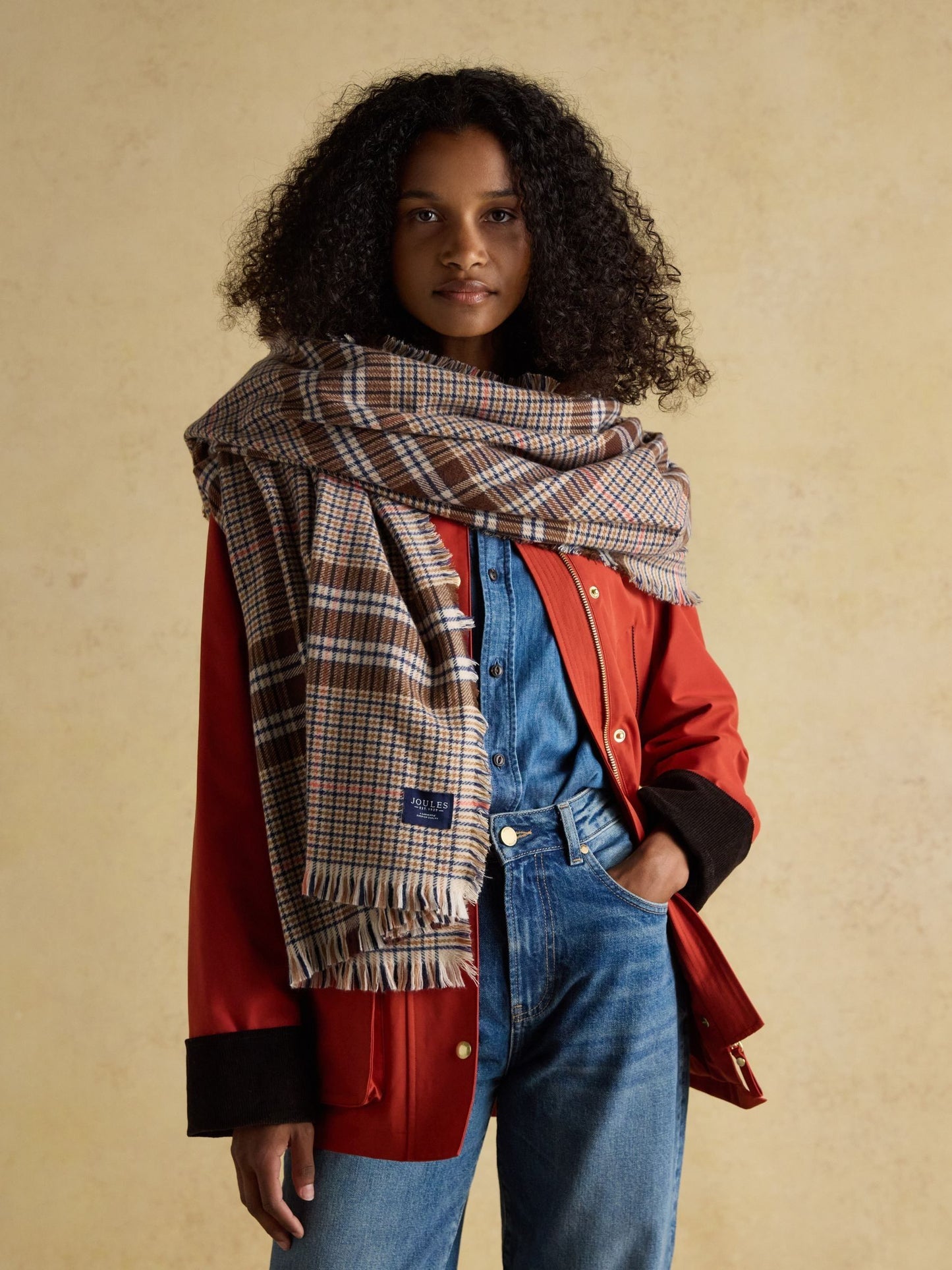 Bracewell Neutral Large Scarf