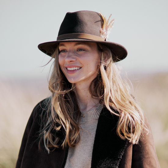 The Suffolk Fedora Brown (Bronze Feather)