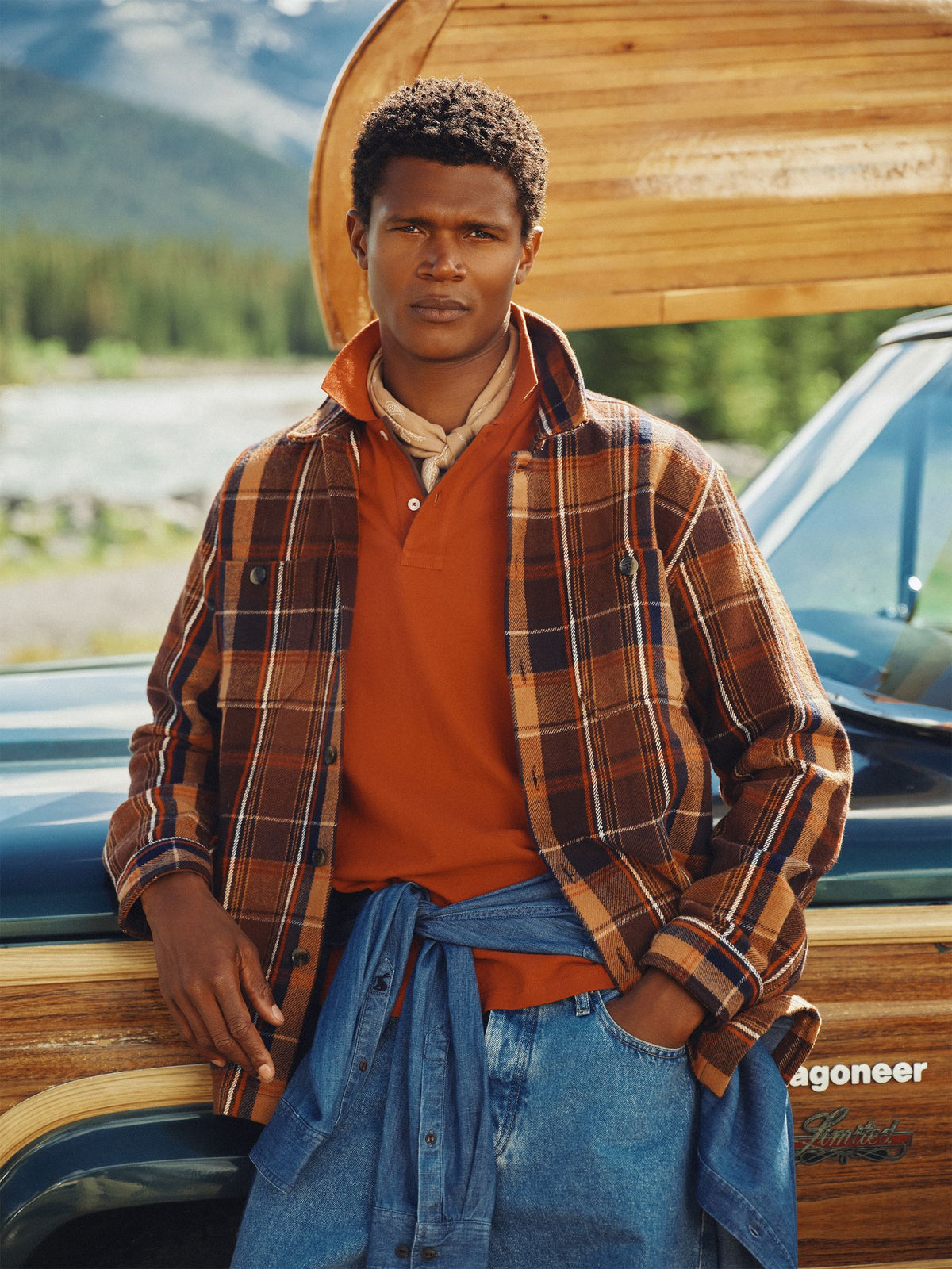 Brown Check Flannel Overshirt