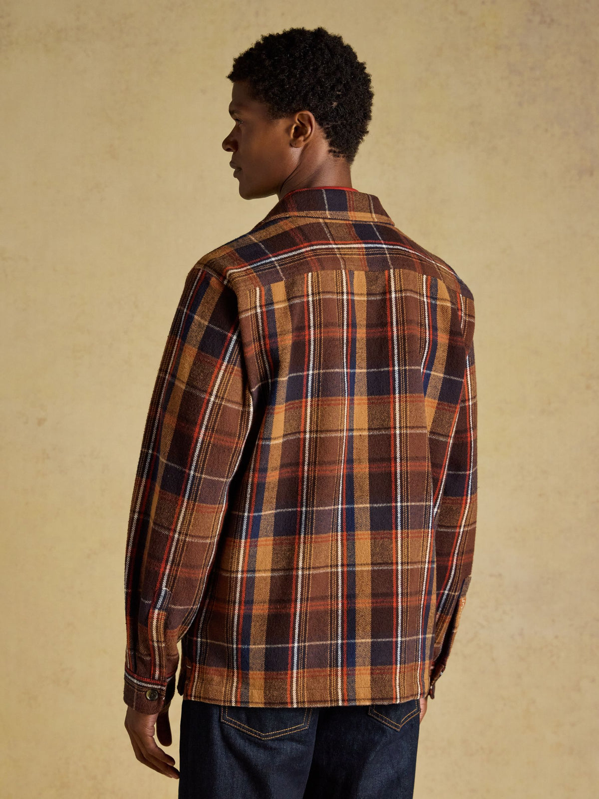 Brown Check Flannel Overshirt