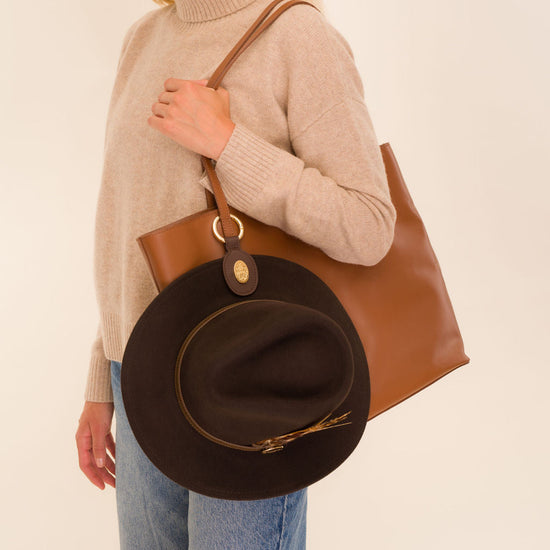 Hat Clip Brown
