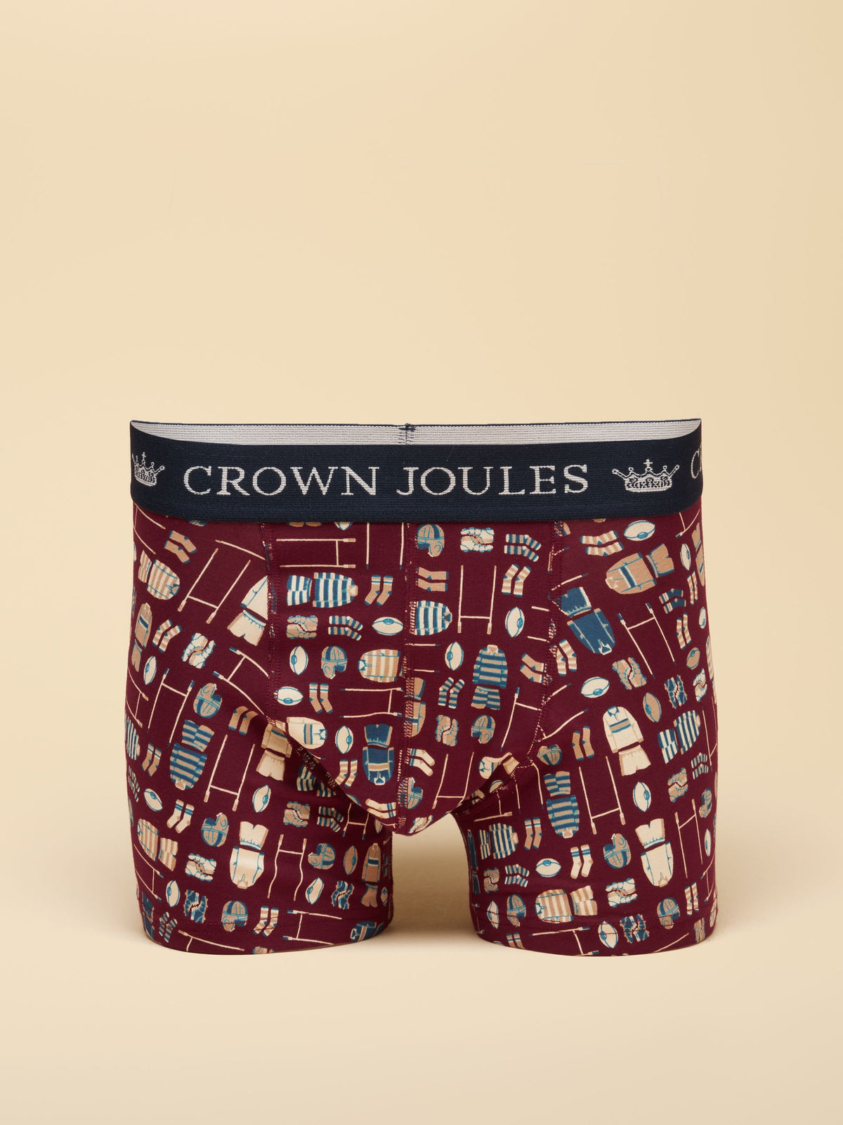 Ruck and Roll Red/Green Cotton Jersey Boxer horts