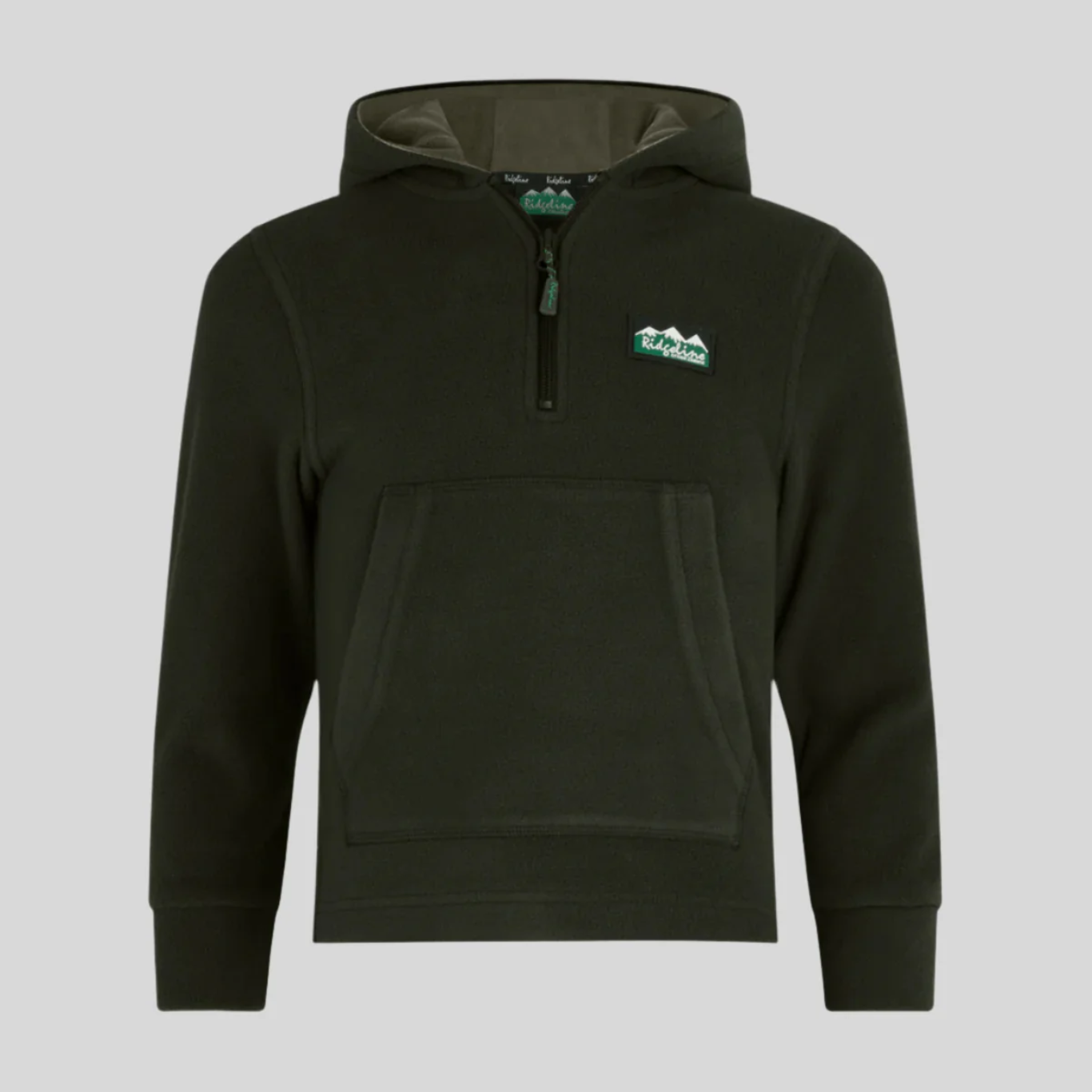 Kids Ballistic Fleece Hoodie Deep Forest