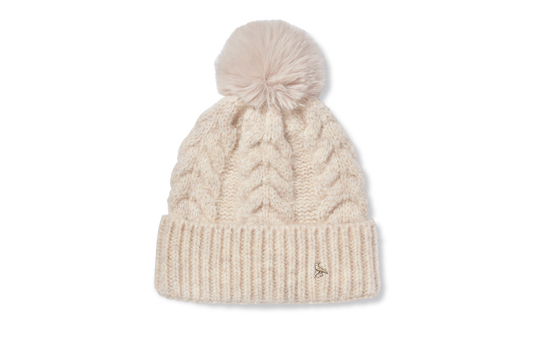 The Langham Pom Beanie Oatmeal