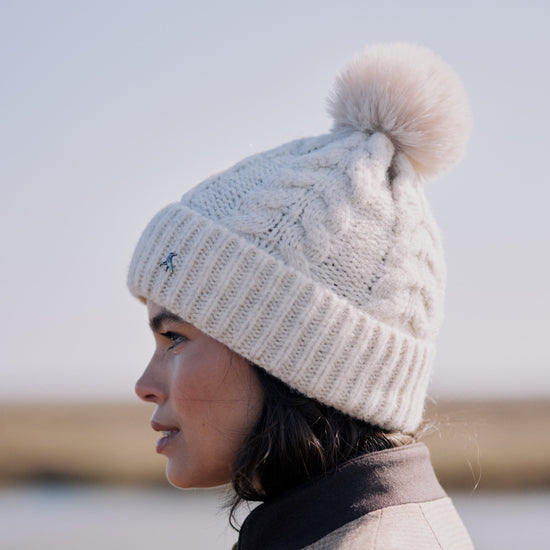The Langham Pom Beanie Oatmeal