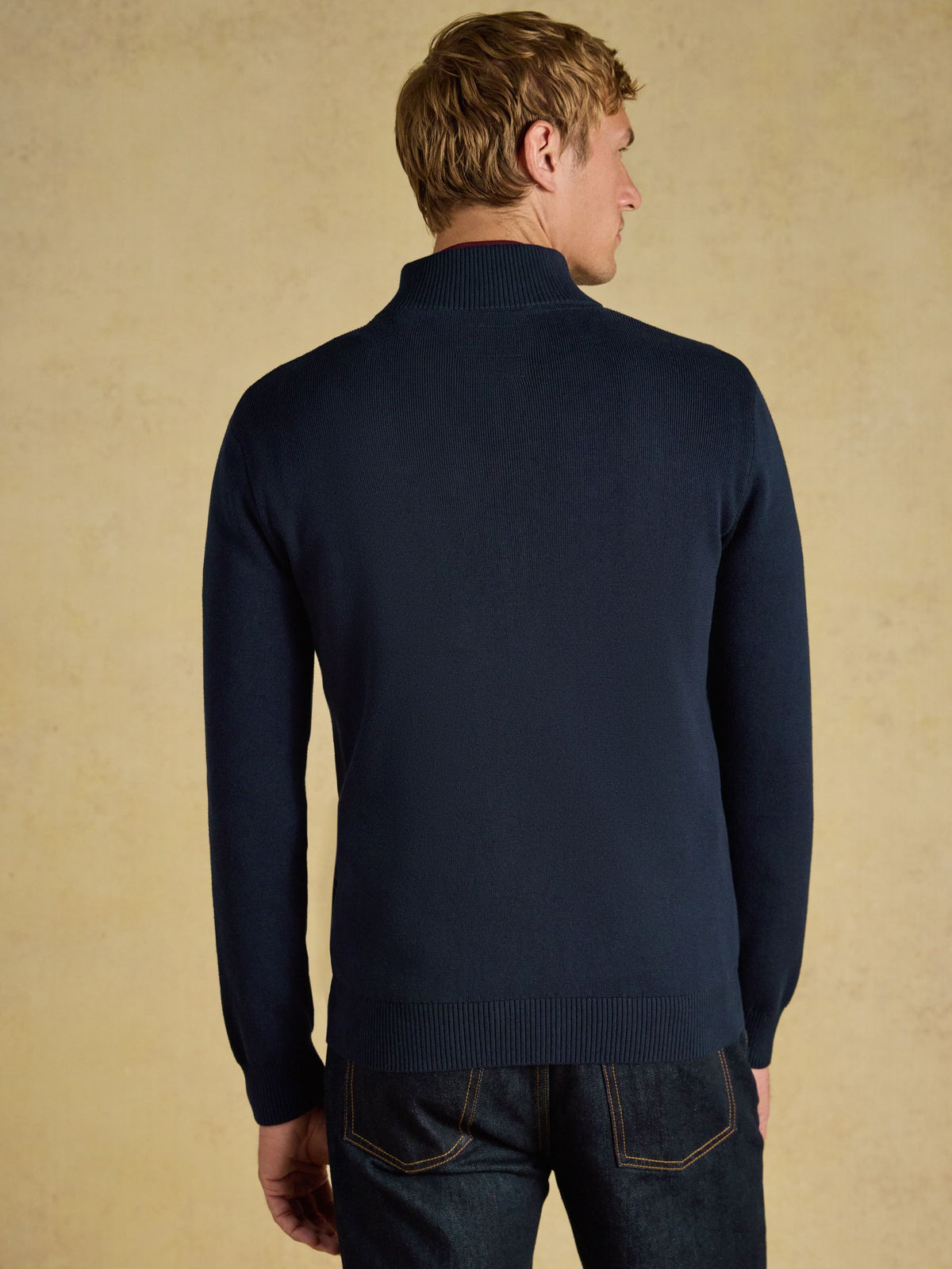Hillside Navy Knitted Cardigan