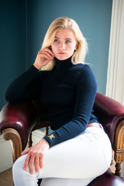 The Elizabeth Roll Neck - Navy