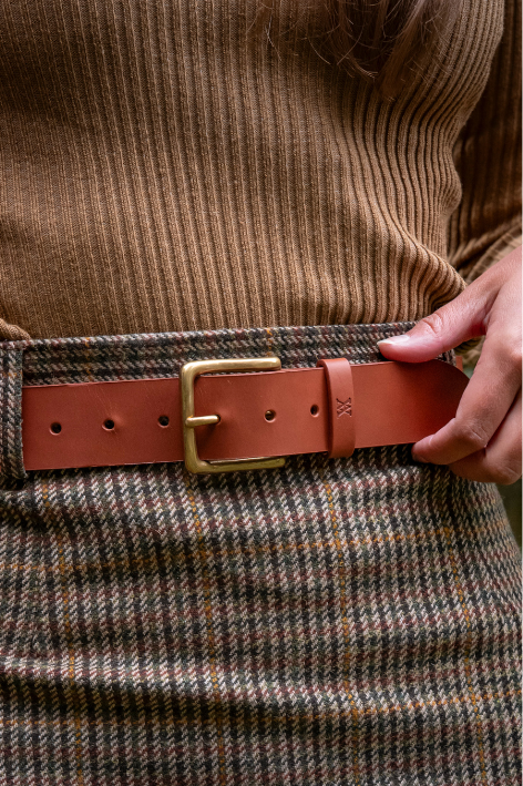 VA Leather Belt Chestnut