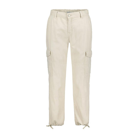 Conny Cargo Cotton/Linen Trousers Pearl